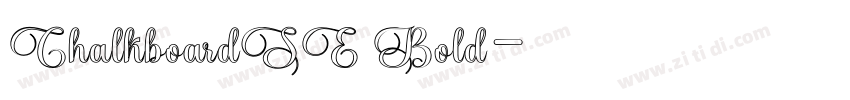 ChalkboardSE Bold字体转换